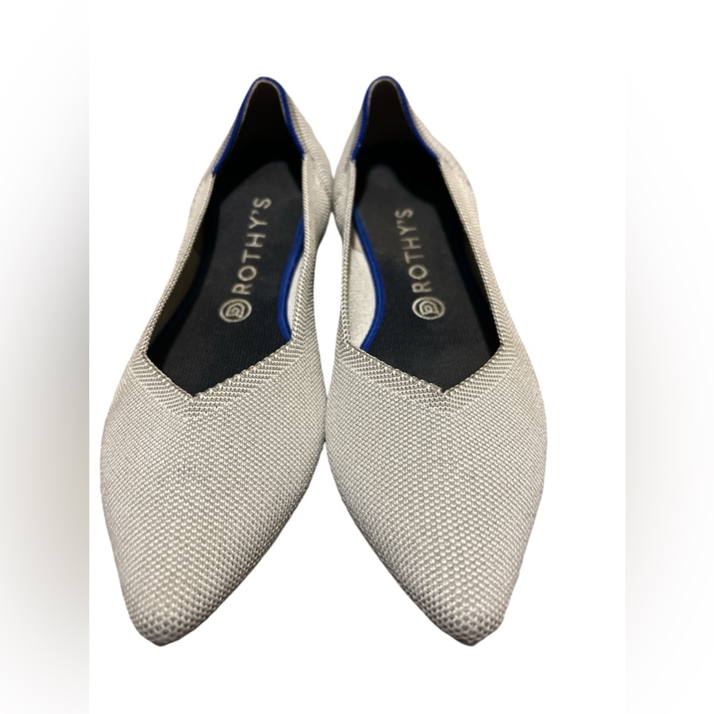 Rothy’s Point Dove Grey Knit Ballet Flat Women’s 11